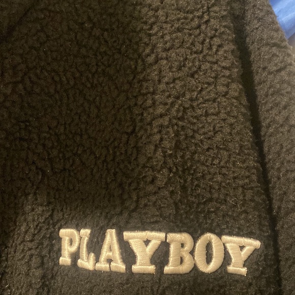 PLAYBOY FLEECE BUTTON UP - Picture 2 of 2